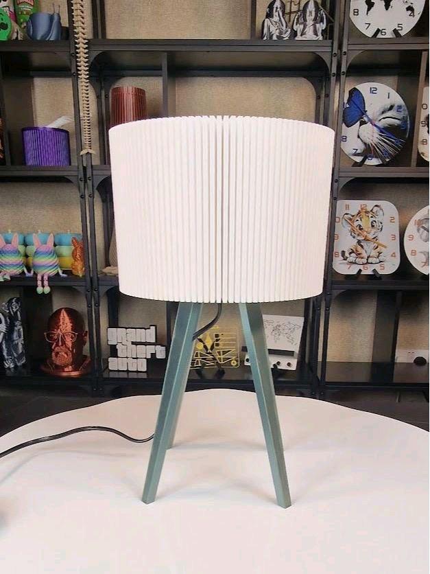 Lamphonia Silk Olive Green base with white shade Table Lamp With Dimmable Bulb For Home Decor