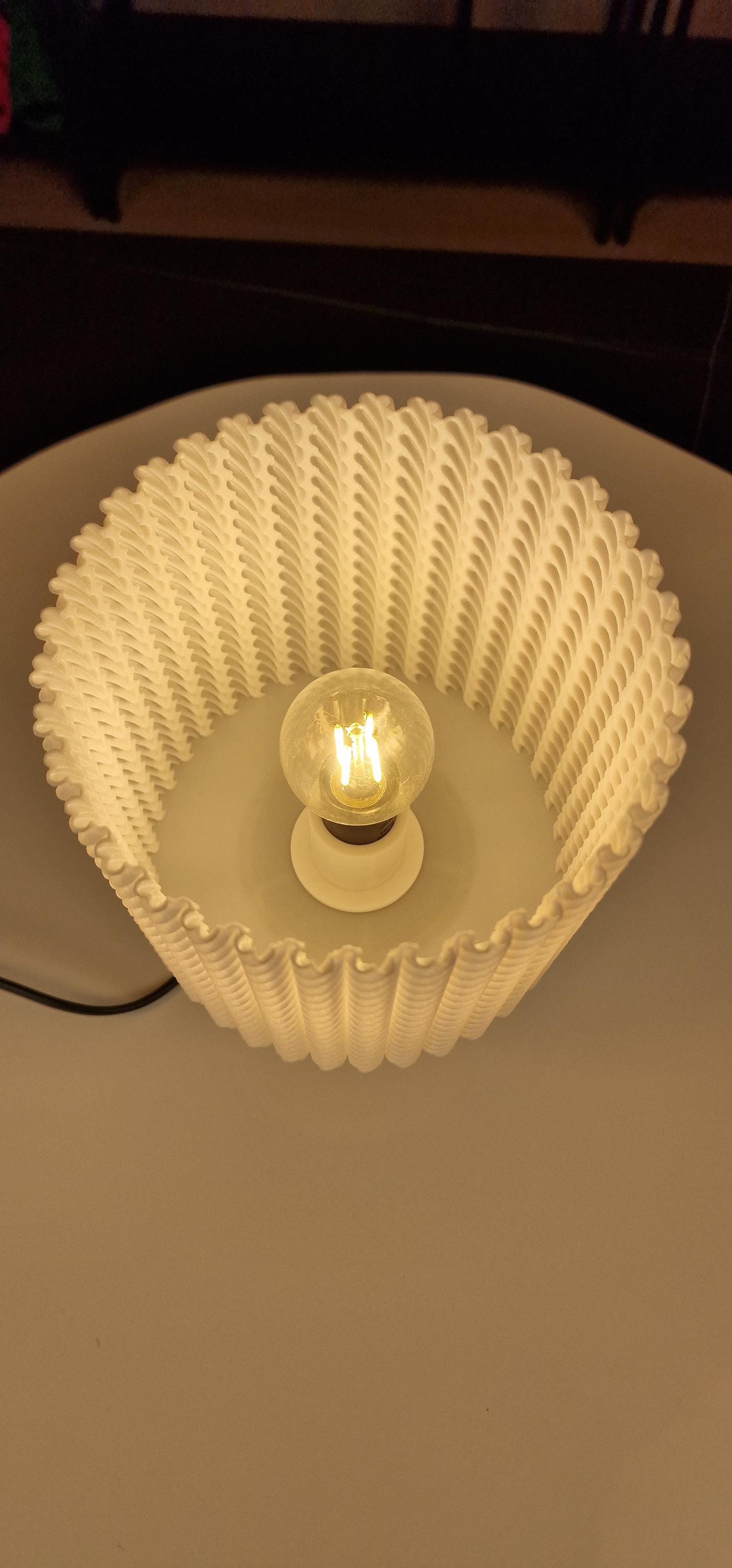 Rope Effect Table Lamp With Dimmable LED Bulb For Home Decor