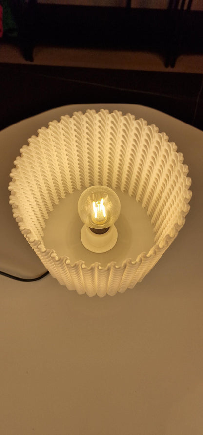 Rope Effect Table Lamp With Dimmable LED Bulb For Home Decor